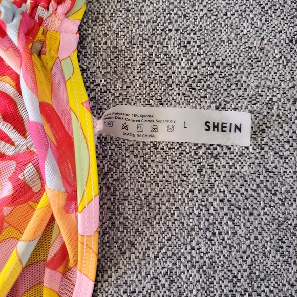 New Shein 3pc Bathing Suit Set Size L - Picture 7 of 7